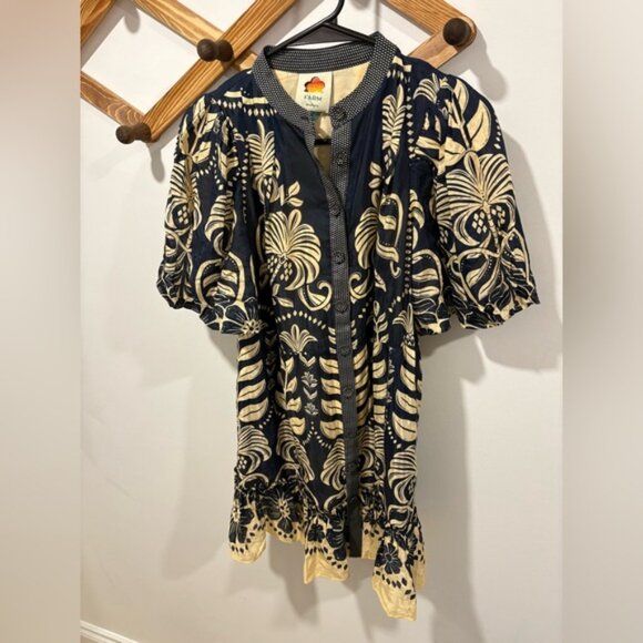 Farm Rio Ainika Tropical Splendor Mini Dres (read description) - Picture 2 of 9